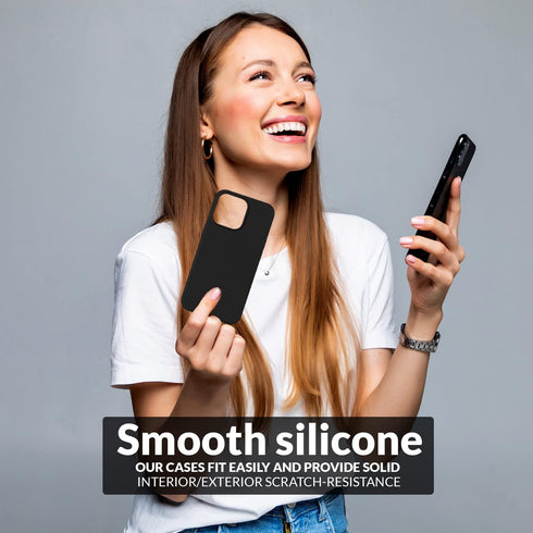 IPhone 13 Only Silicone Phone Case - Black | WBM SMART
